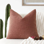 Soft Boucle Throw Pillow Cover