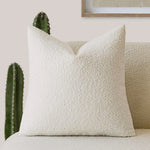Soft Boucle Throw Pillow Cover