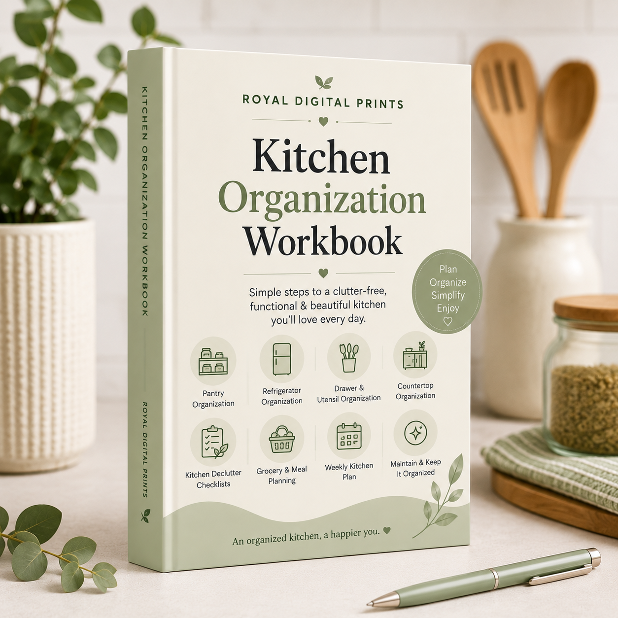 E-book Kitchen Organization Workbook