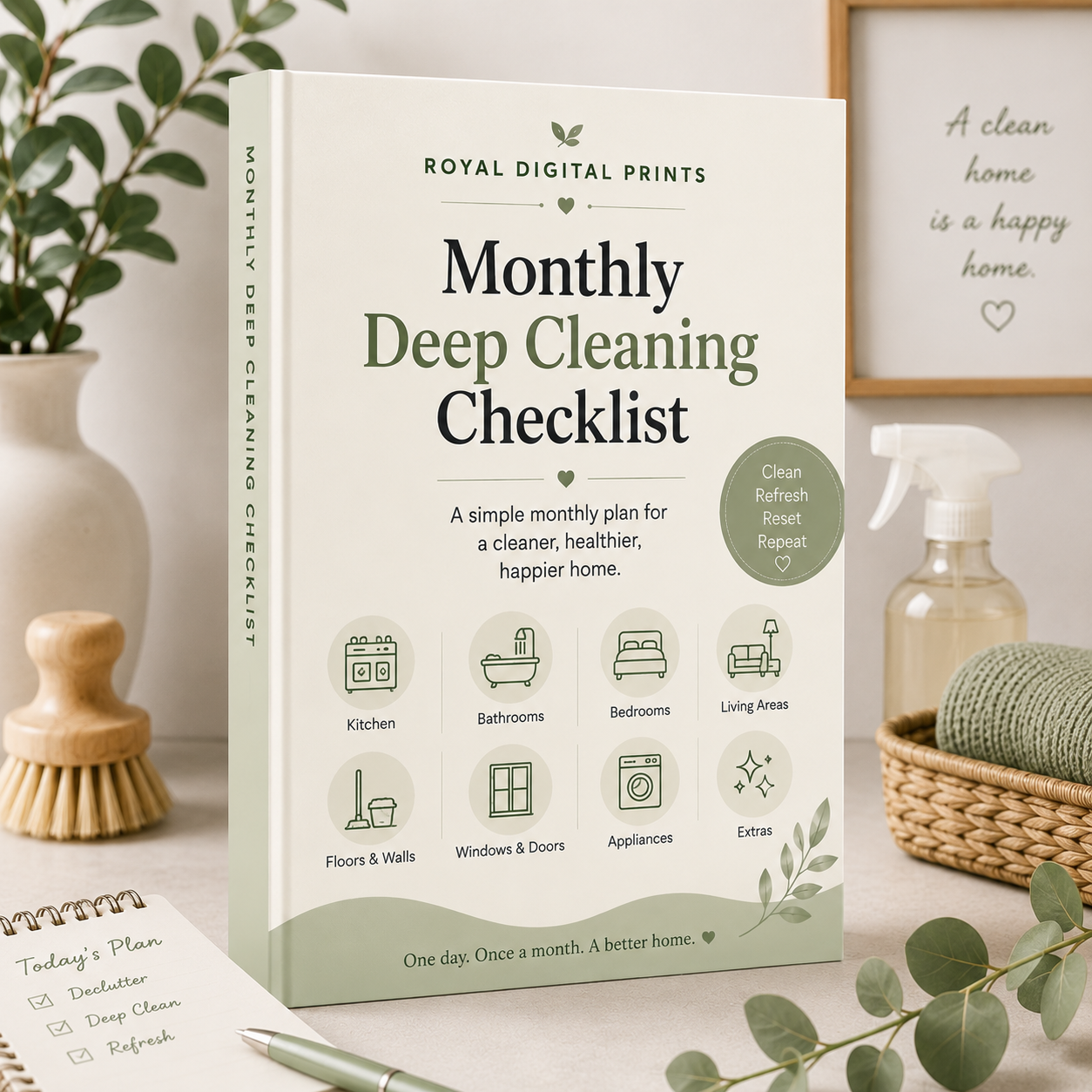 E-book Monthly Deep Cleaning Checklist