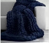 Chunky Knit Chenille Throw Blanket